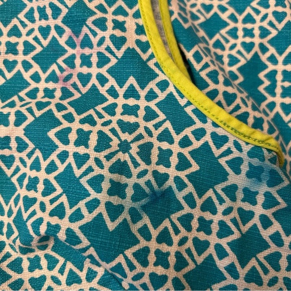 ELIZA J Sleeveless Blue Patterned Dress - Picture 9 of 10